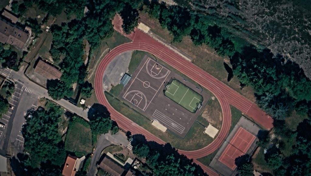 Le stade Pandozy, à Saint-Jean-du-Gard